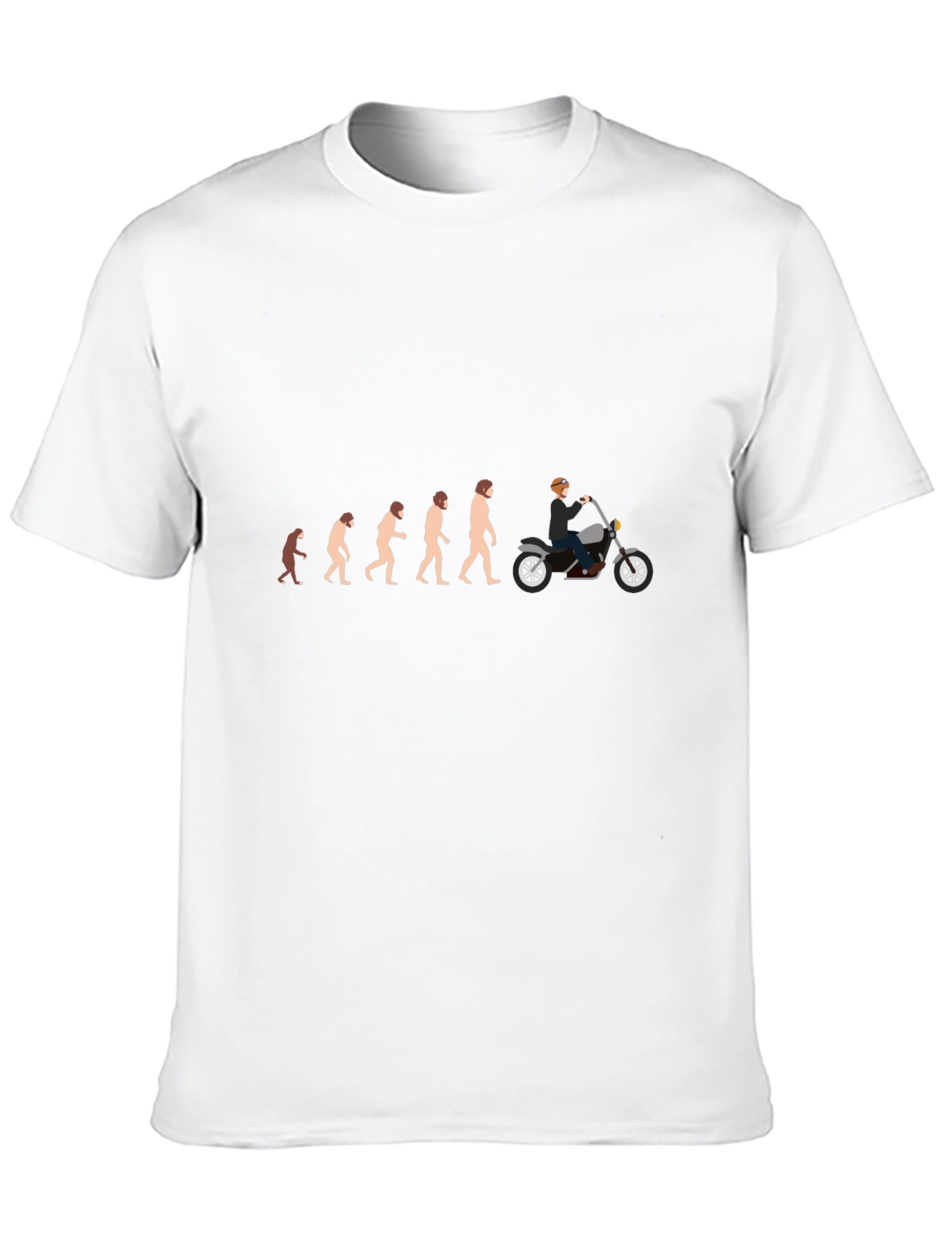 Black Evolution of Biker T-Shirt - Black view 10
