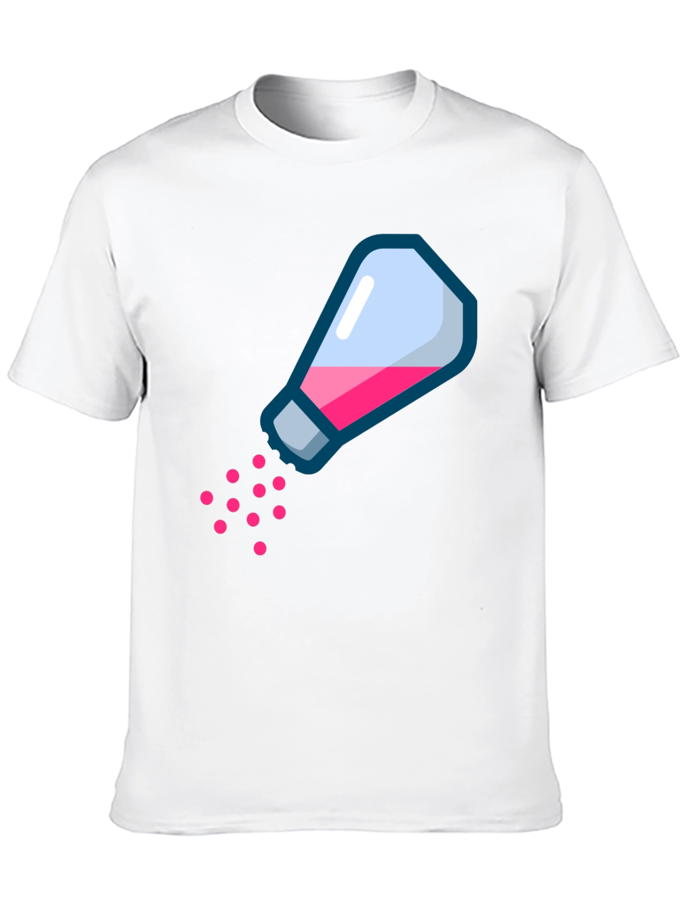 Black Funny Salt Bae Style Graphic T-Shirt - Black view 10