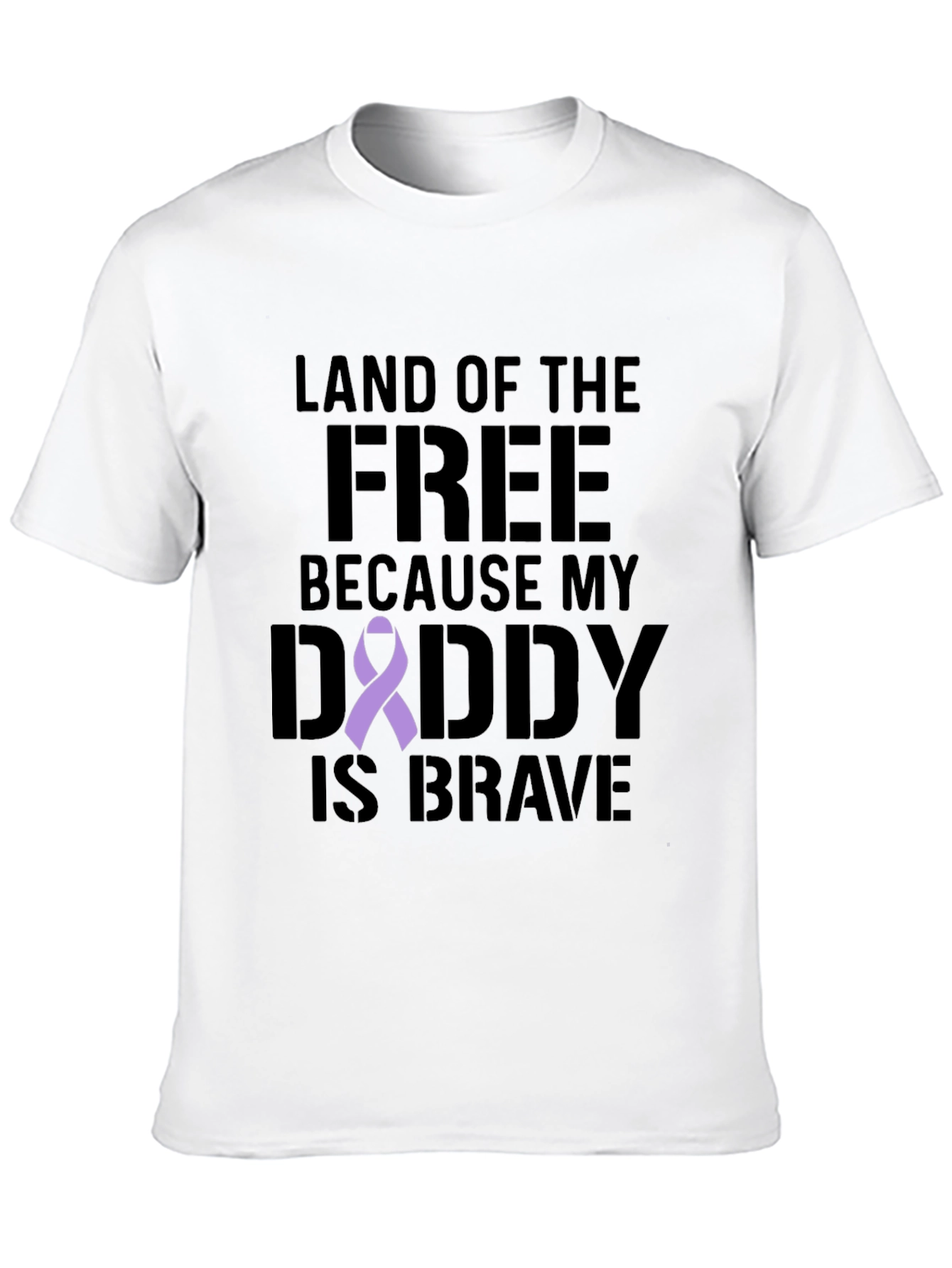 Black Land of the Free Daddy T-Shirt view 10
