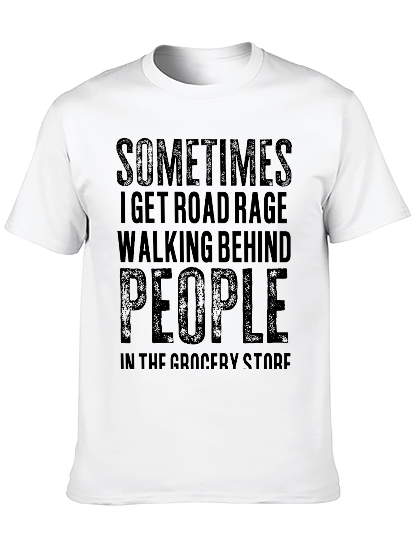 Black Road Rage Grocery Store Black T-Shirt view 10