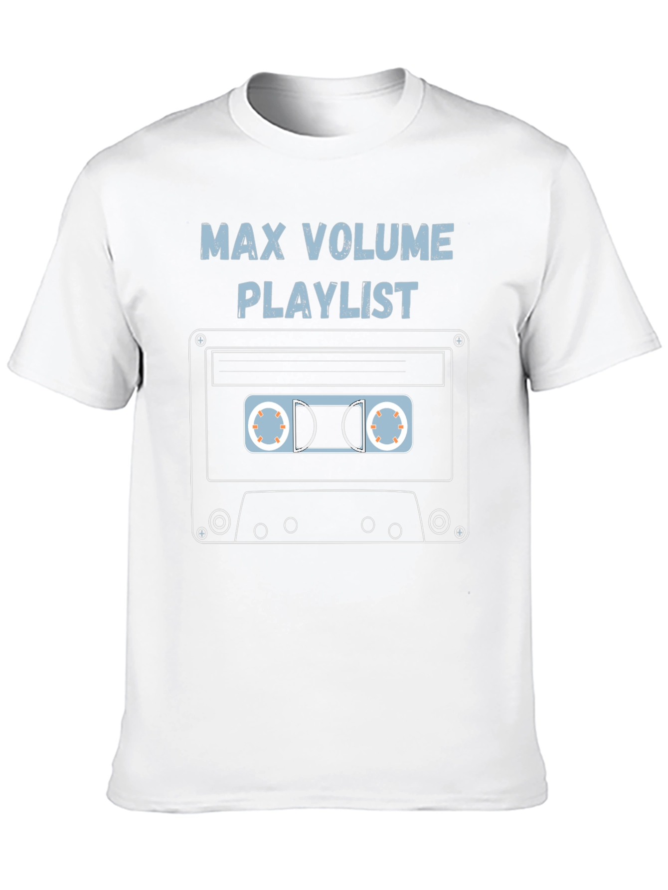 Black Max Volume Playlist Cassette Tape Graphic Tee view 10