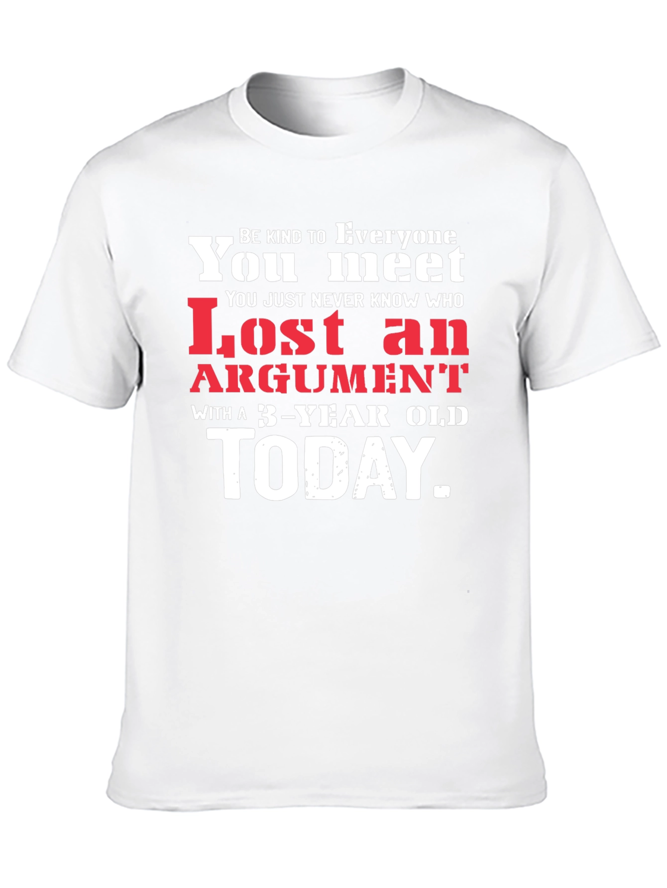 Black Humorous "Lost Argument" Graphic Tee view 10