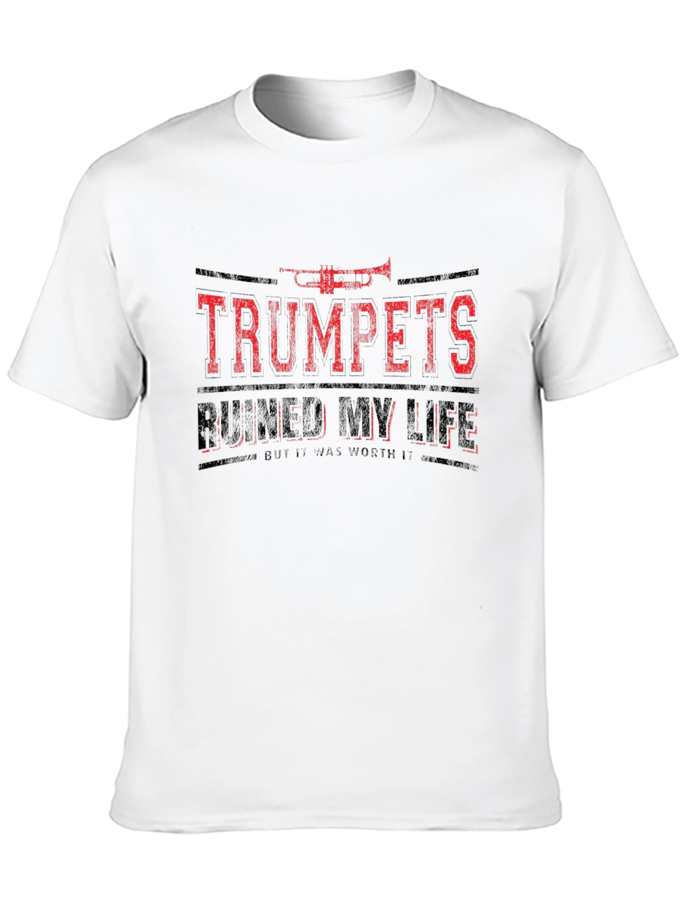 Black Trumpets Ruined My Life T-Shirt - Funny Musician Tee view 10