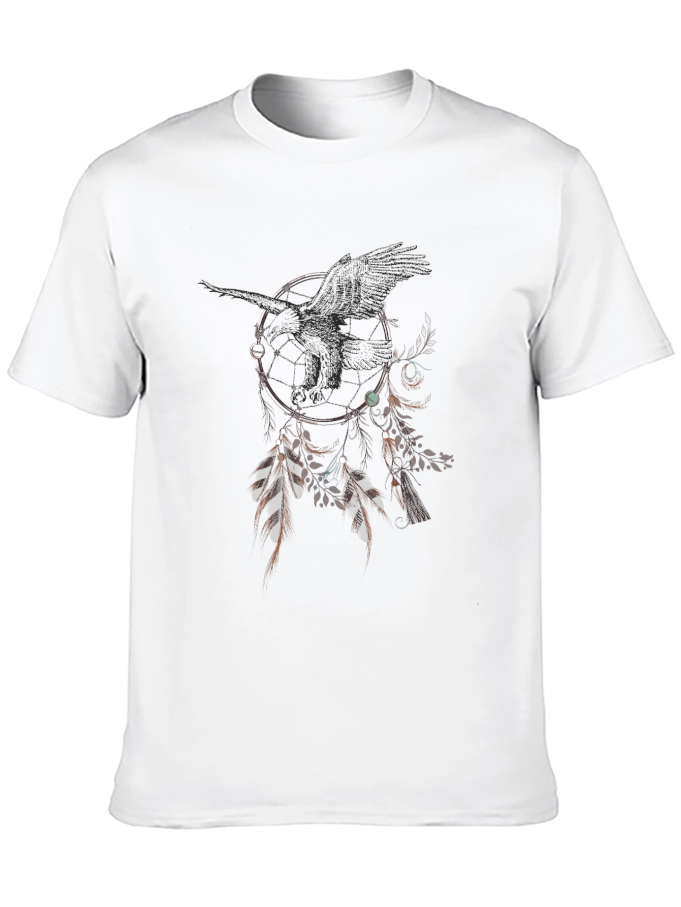 Black Raven Dreamcatcher Graphic Tee - Unique Design view 10