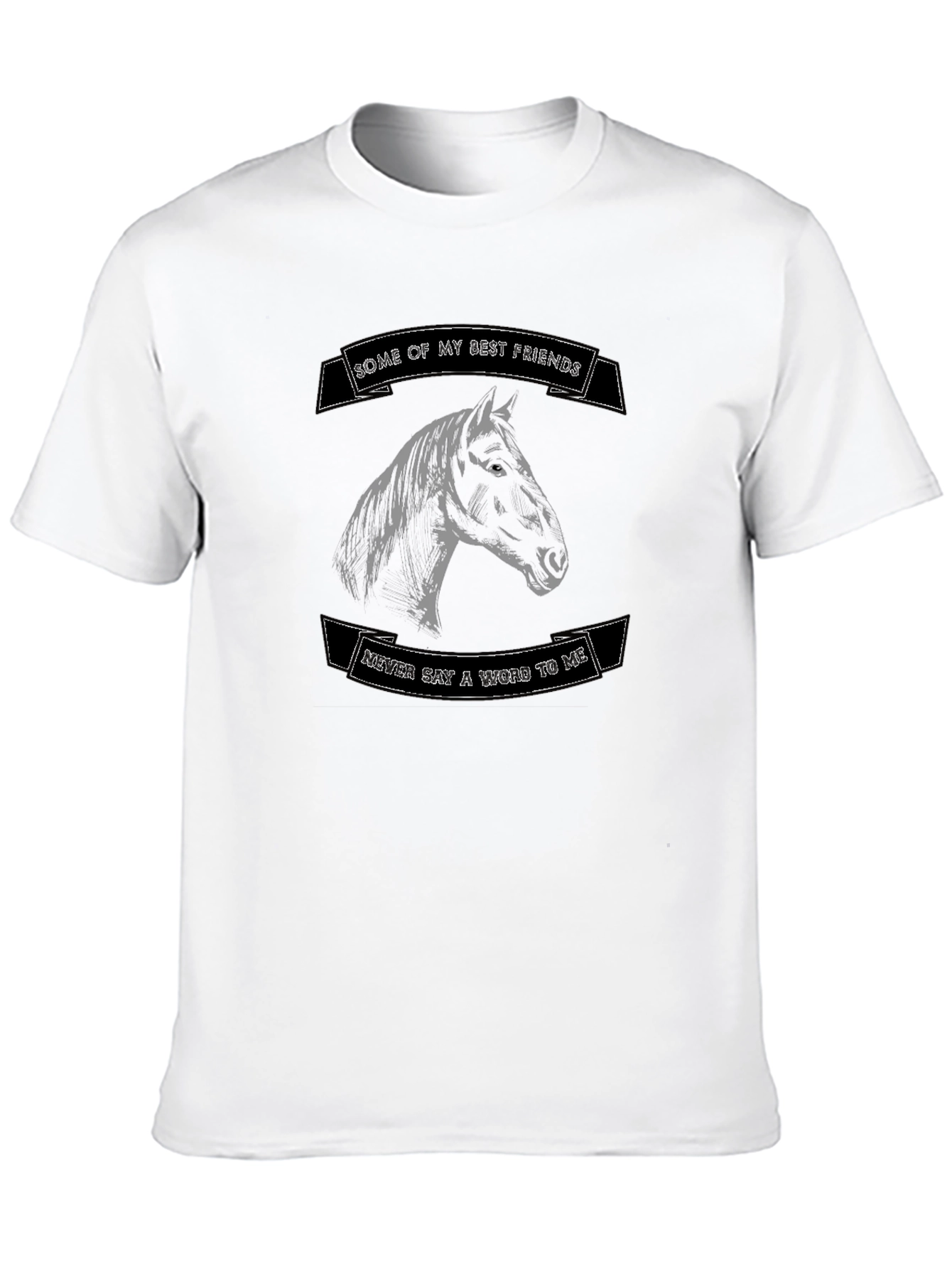 Black Horse Lover T-Shirt - "Some of My Best Friends" view 10