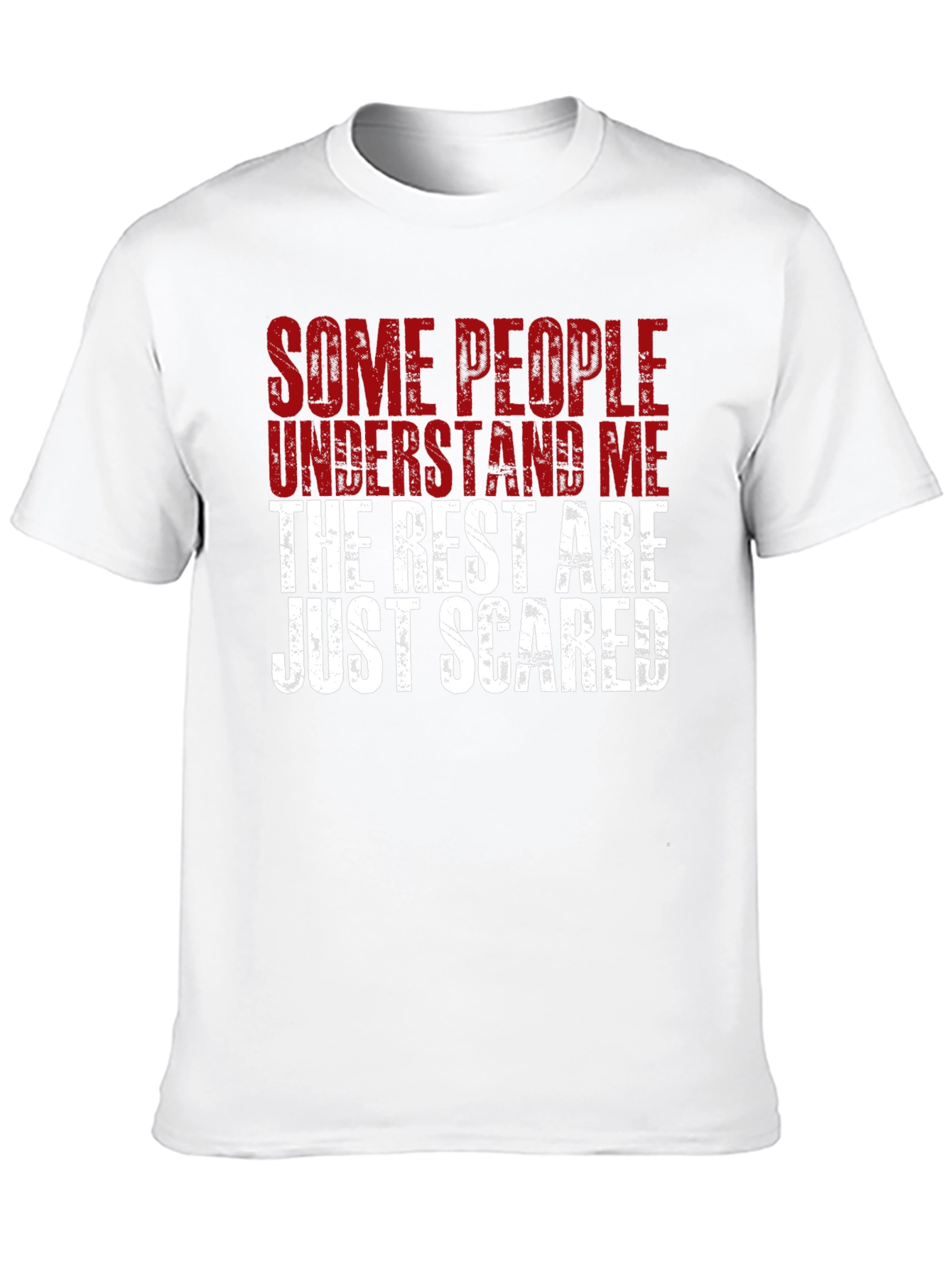 Black Funny Statement Graphic T-Shirt - Some People Understand Me view 10