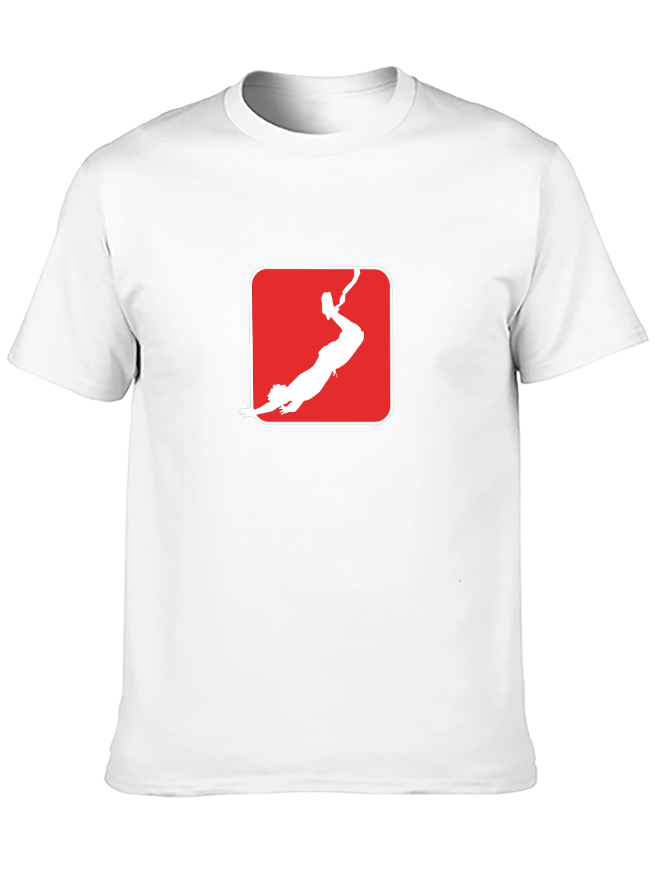 Black Red Bungee Jumper Graphic T-Shirt view 10