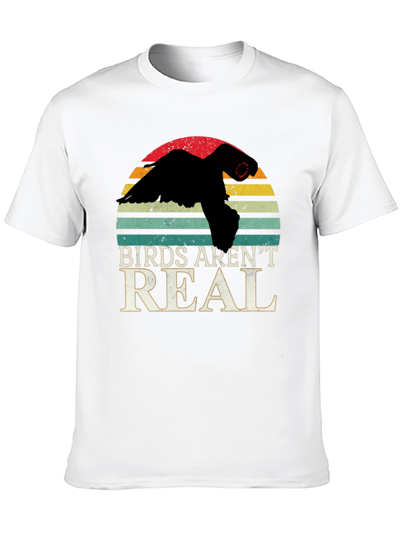 Black Birds Aren't Real T-Shirt Conspiracy Funny Gift view 10