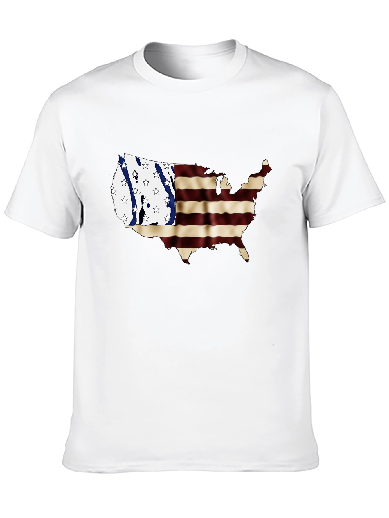 USA Map Flag Graphic Tee - 10