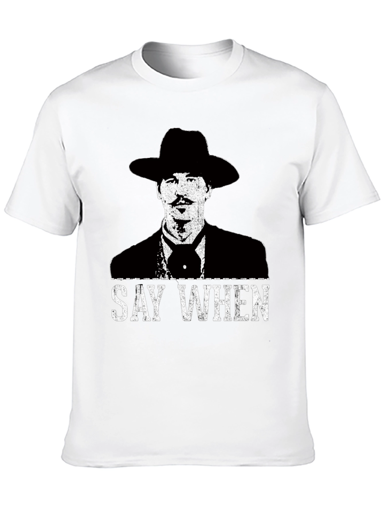 Black Say When T-Shirt - Tombstone Inspired Western Wear view 10