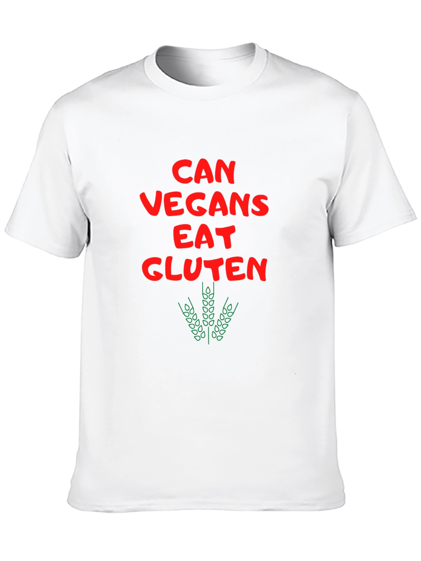Black Can Vegans Eat Gluten Funny T-Shirt view 10