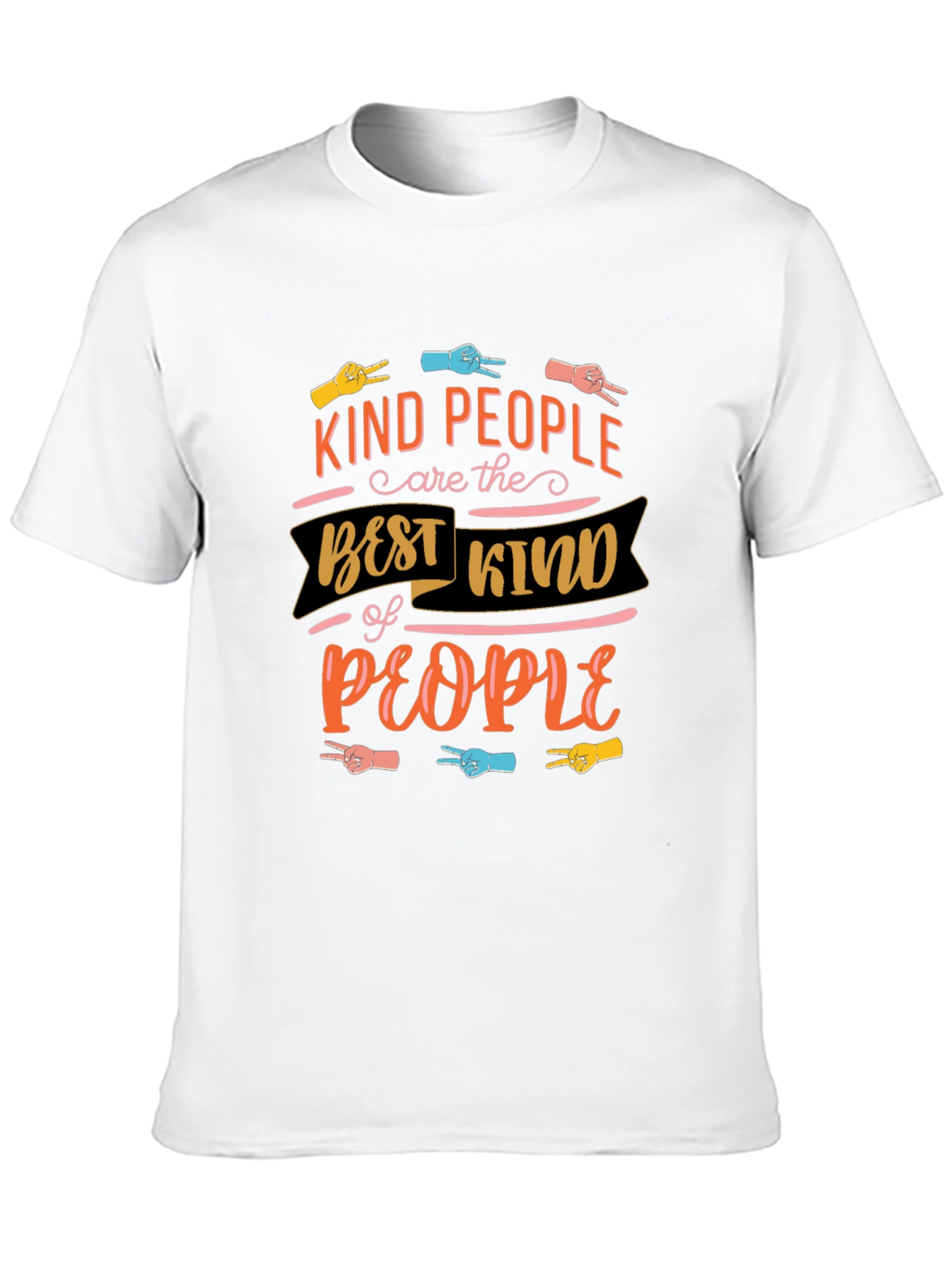 Black Kind People Graphic Tee - Black view 10