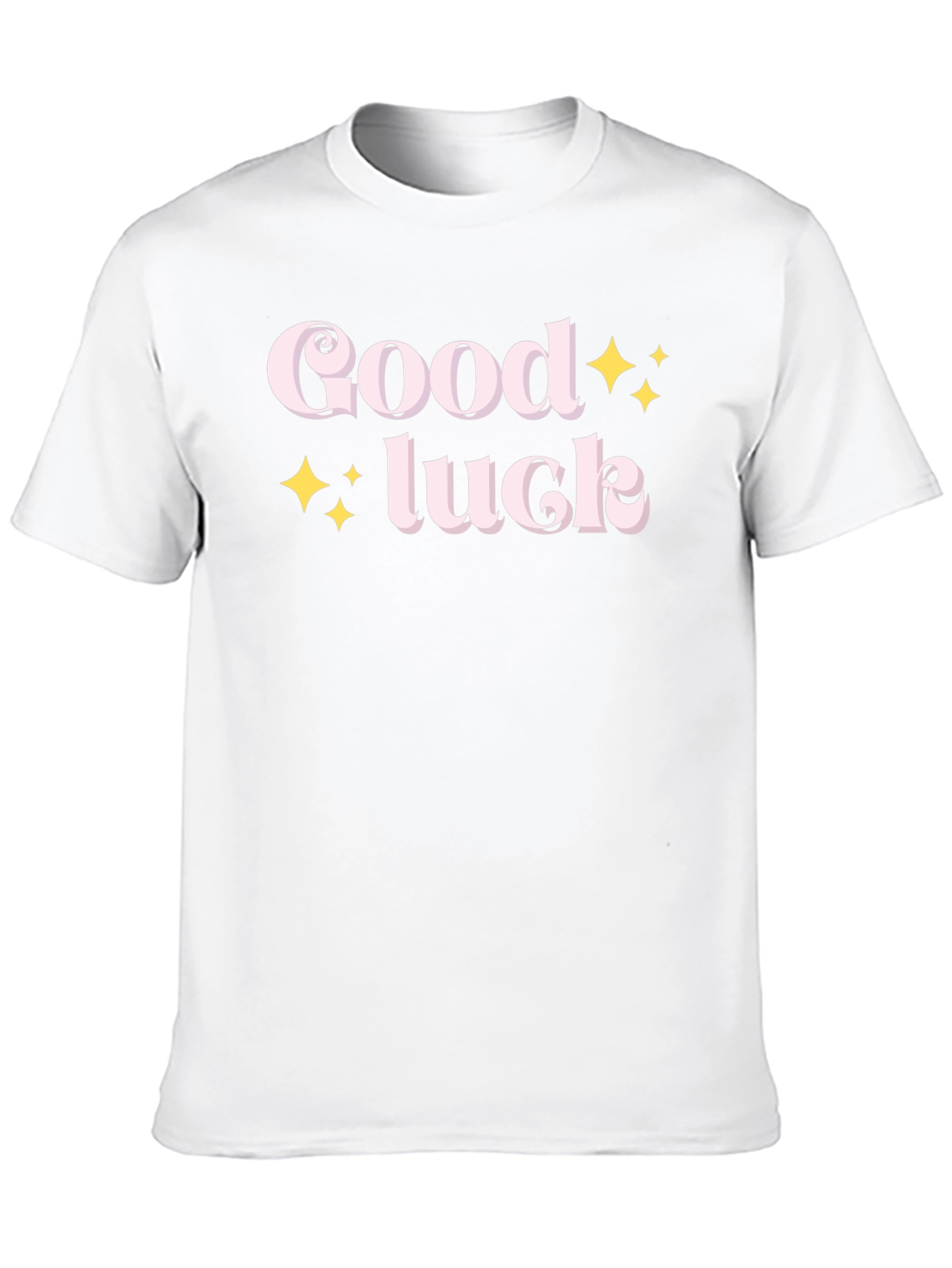 Black Good Luck Graphic Tee - Soft Cotton Blend view 10