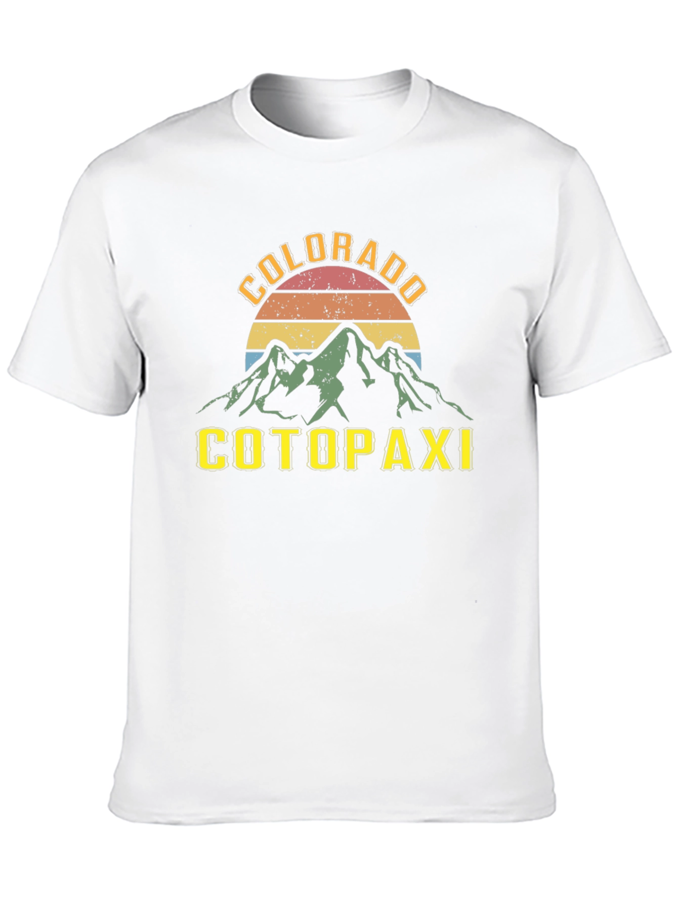 Black Colorado Cotopaxi Retro Graphic T-Shirt view 10
