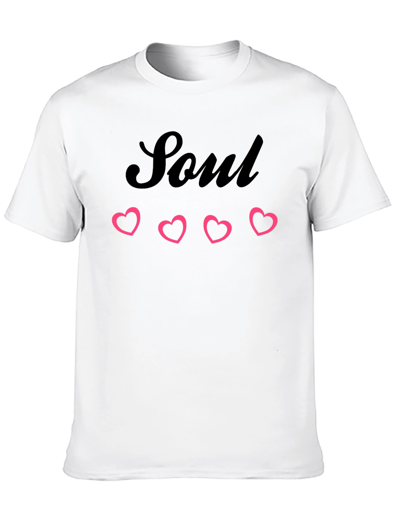Black Soul Hearts Graphic Tee - Trendy Casual Style view 10