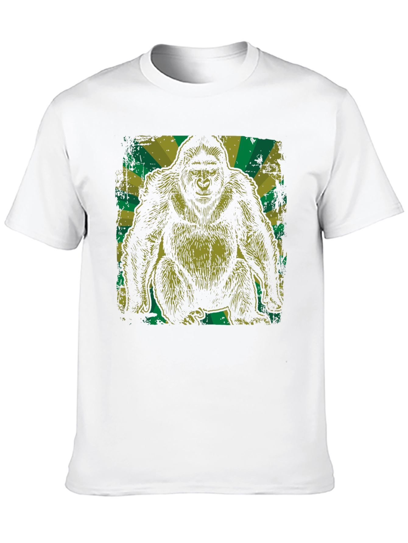 Black Vintage Gorilla Graphic Tee - Black view 10