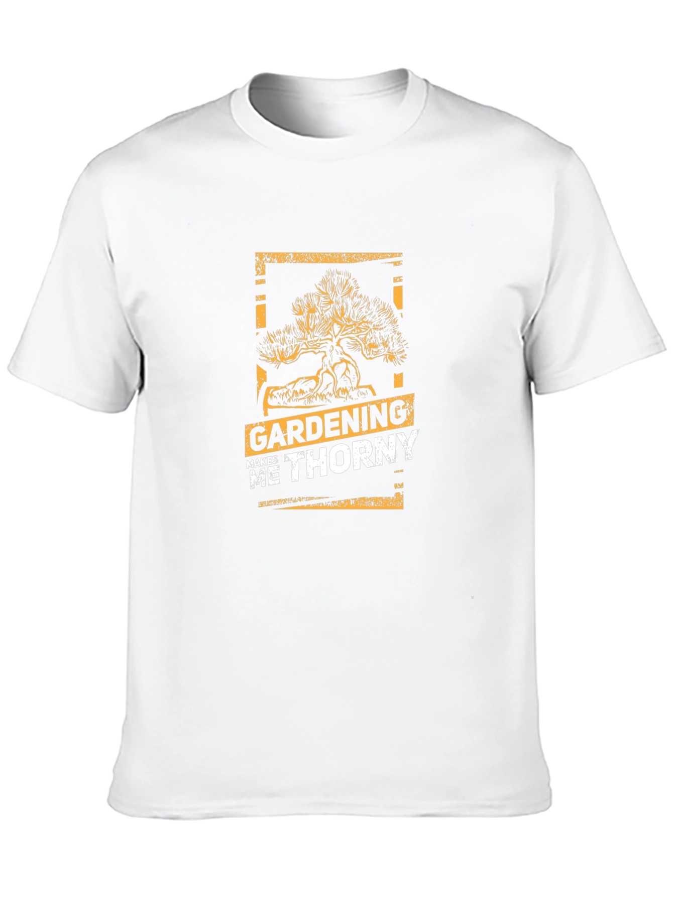 Black Gardening Makes Me Thorny T-Shirt - Black Graphic Tee view 10