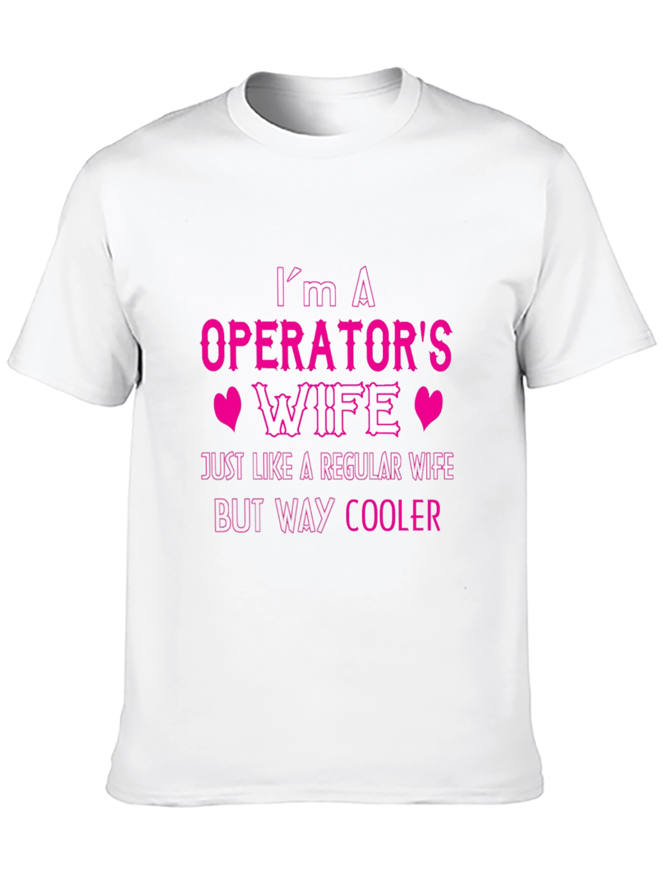 Black Operator's Wife T-Shirt - Cool Wife Tee view 10