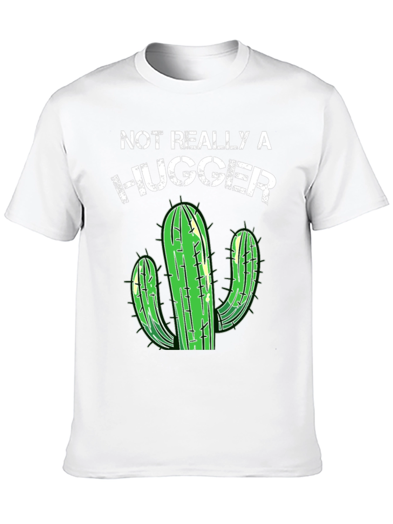 Black Not Really a Hugger Cactus Graphic Tee view 10