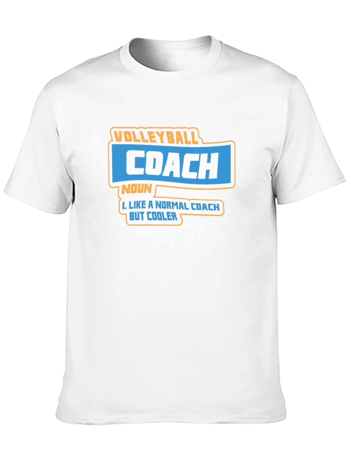 Black Volleyball Coach Funny Graphic T-Shirt view 10