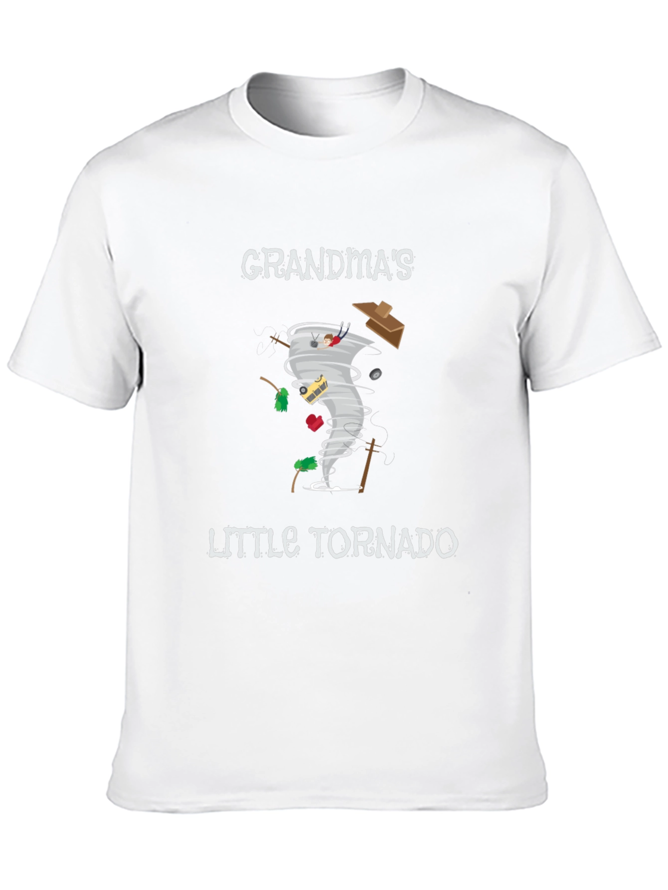Black Grandma's Little Tornado Black Graphic Tee view 10