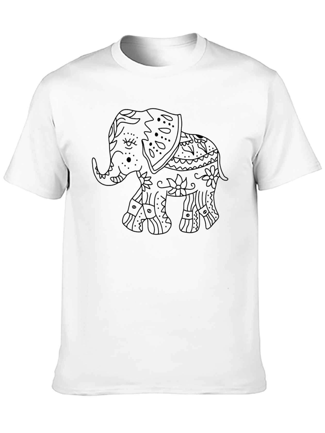 Black Black Elephant Graphic Tee - Men's Casual view 10