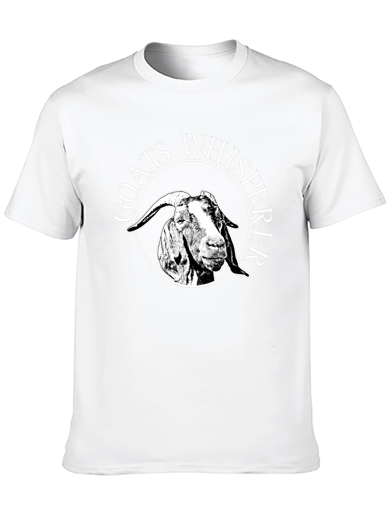 Black Goats Whisperer Graphic Tee - Black Cotton Casual T-Shirt view 10