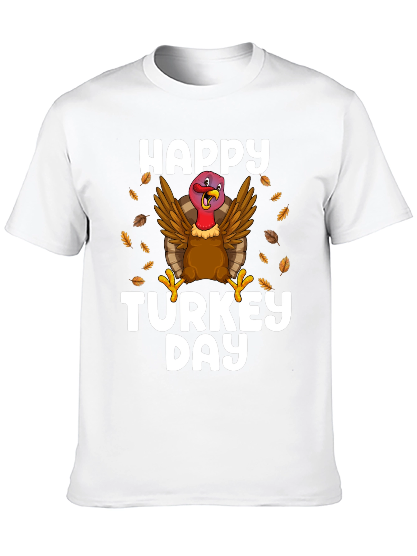 Black Happy Turkey Day Black T-Shirt view 10