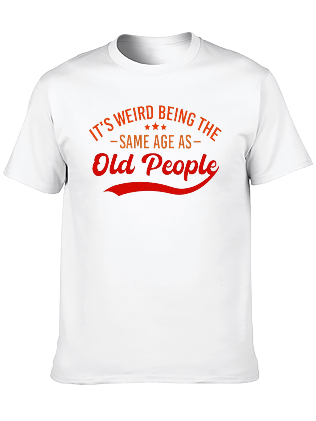 Black It's Weird Being The Same Age As Old People T-Shirt view 10