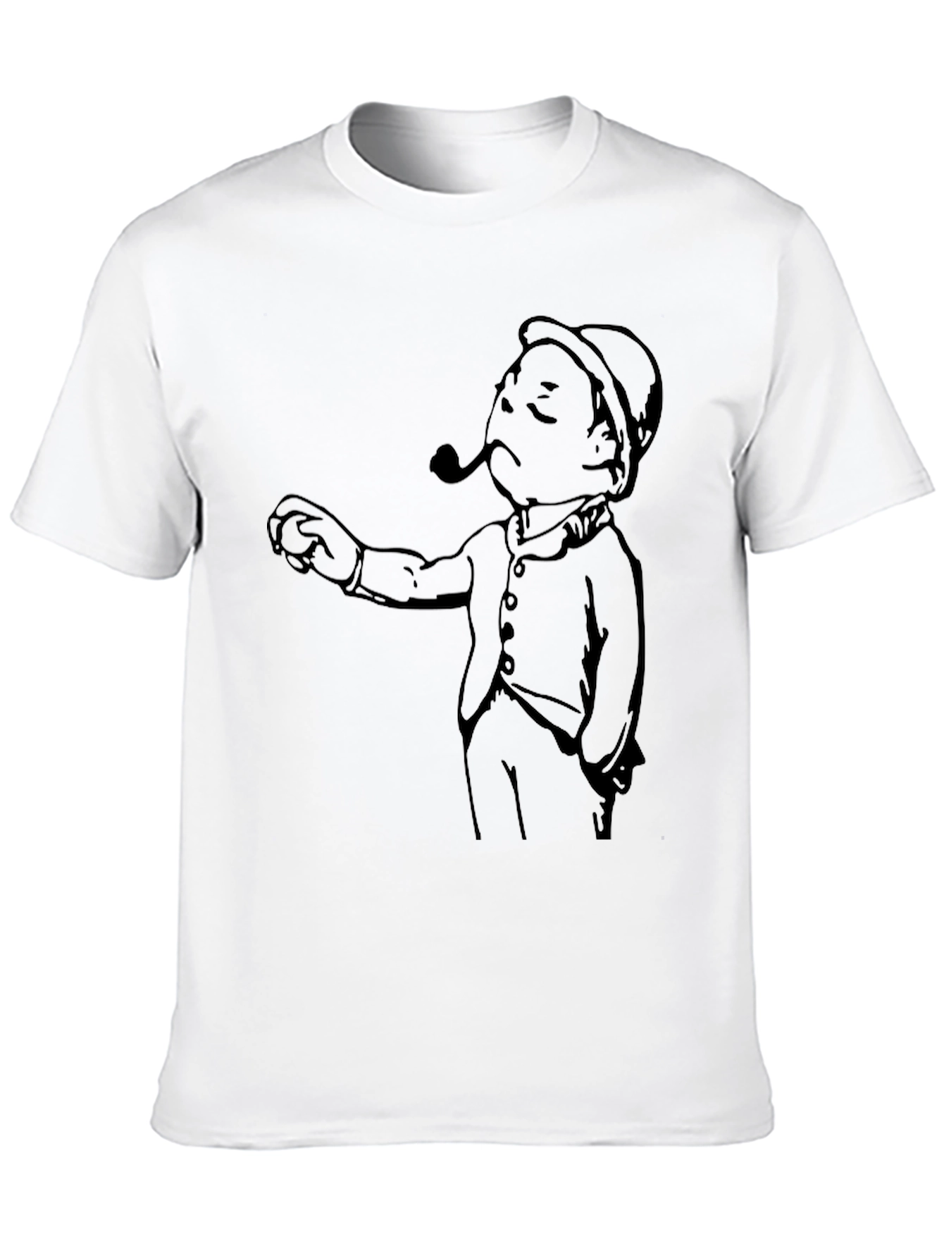 Black Vintage Cartoon Graphic Tee - Black view 10