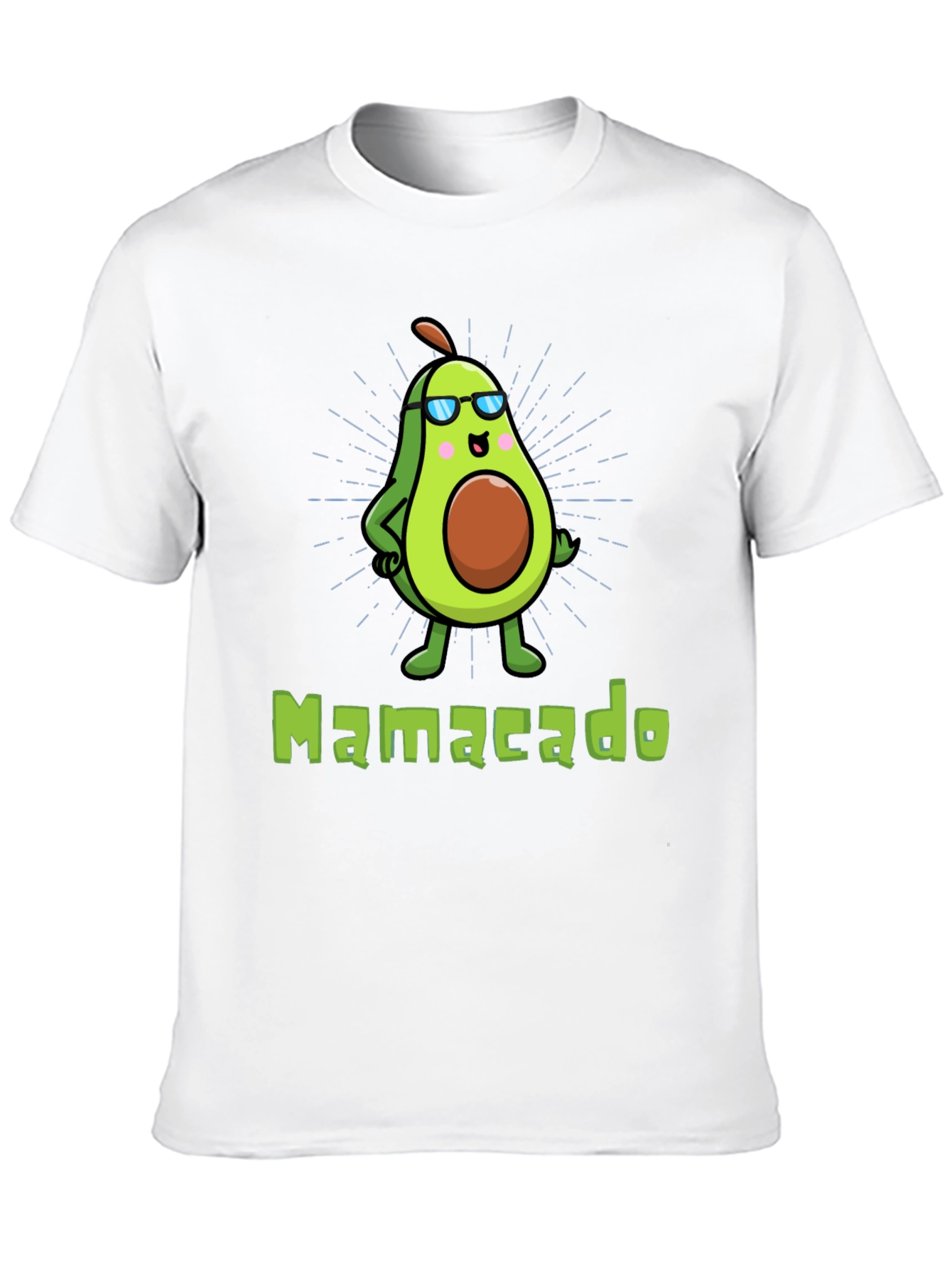 Black Cool Mamacado Avocado Graphic T-Shirt view 10