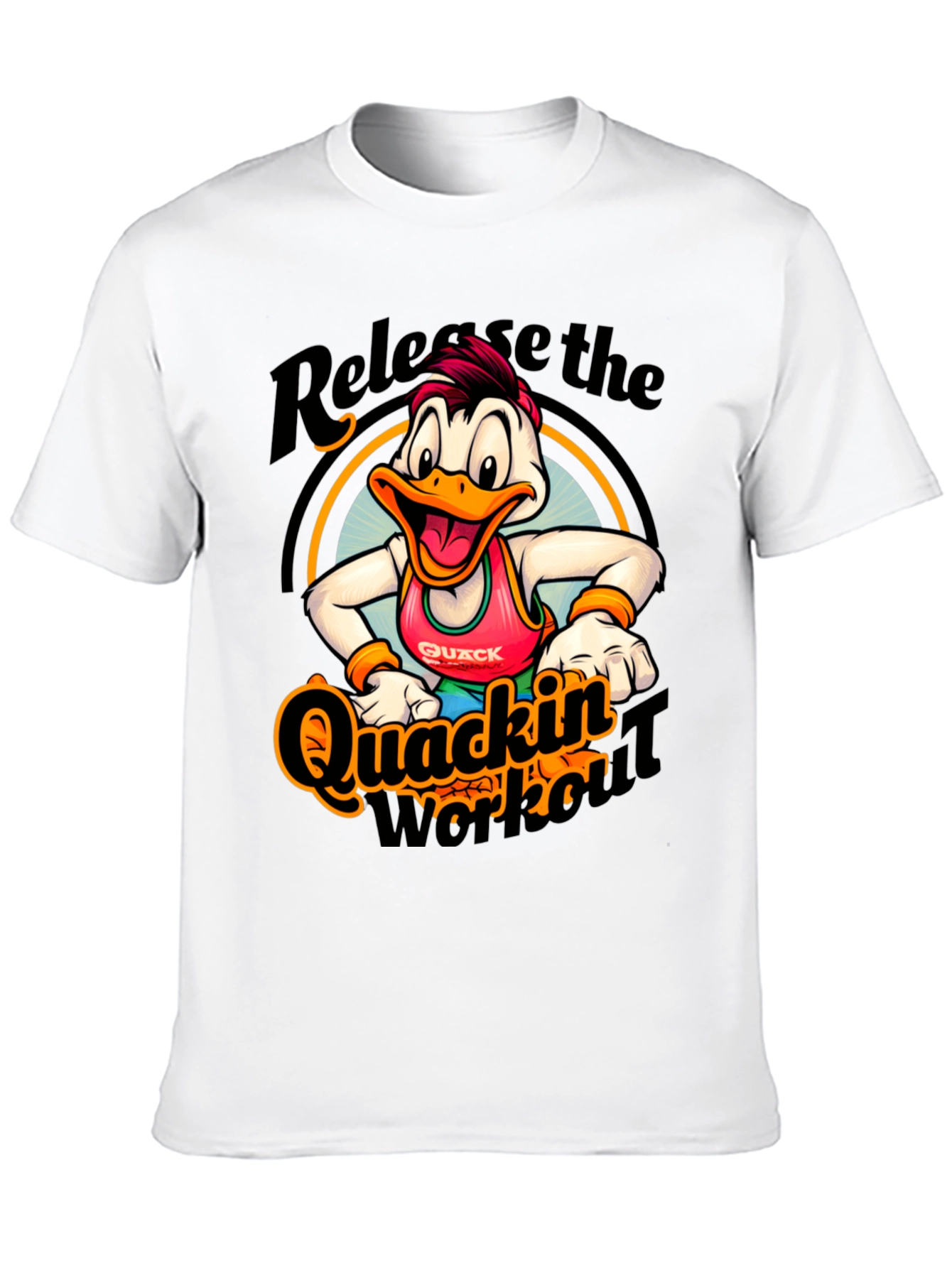 Black Quackin' Workout T-Shirt - Release the Quack! view 10