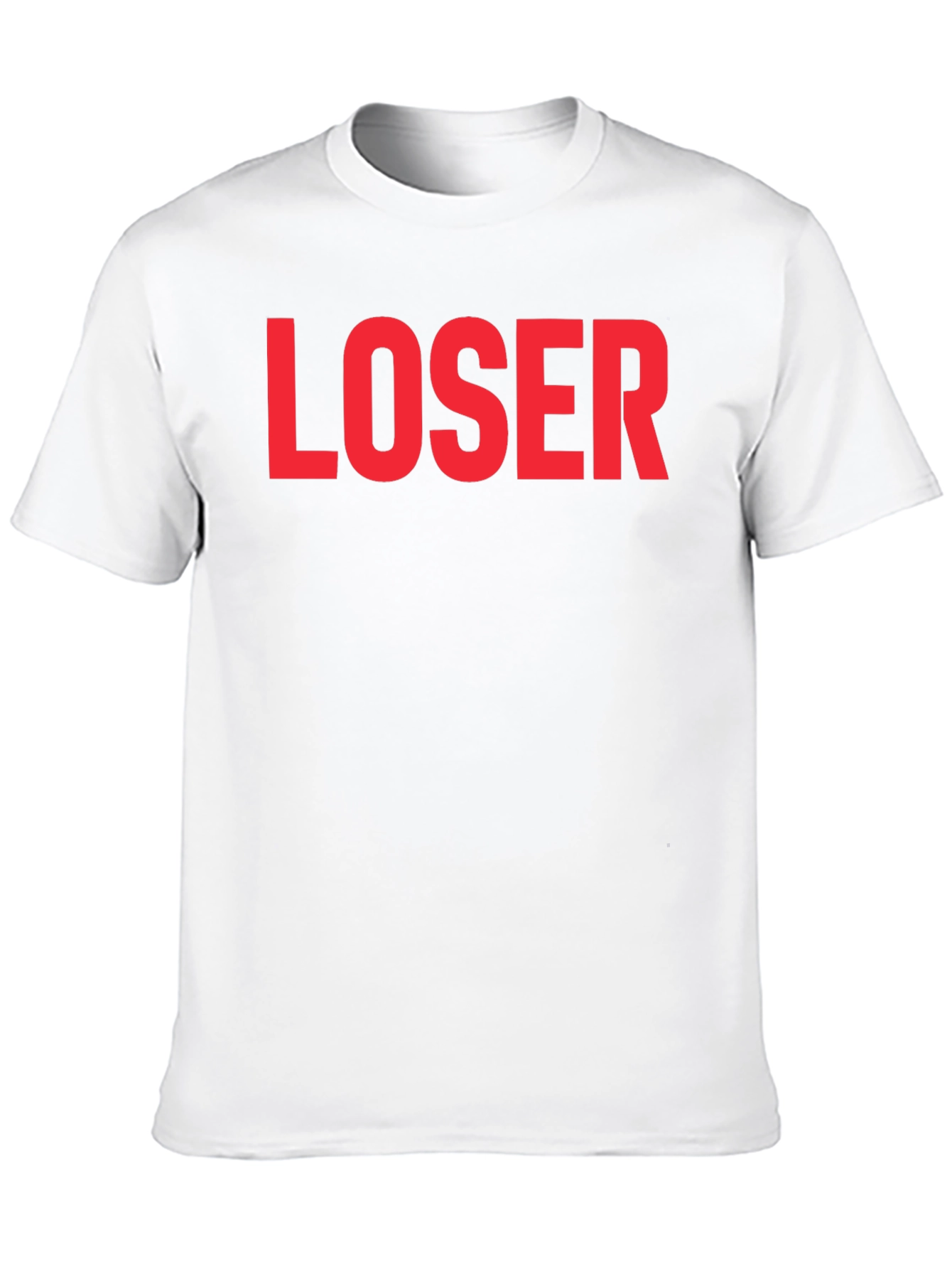 Black LOSER Graphic Tee - Edgy Statement T-Shirt view 10