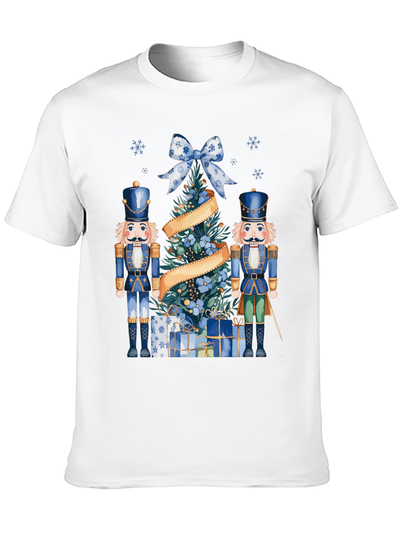 Black Festive Nutcracker Christmas T-Shirt view 10