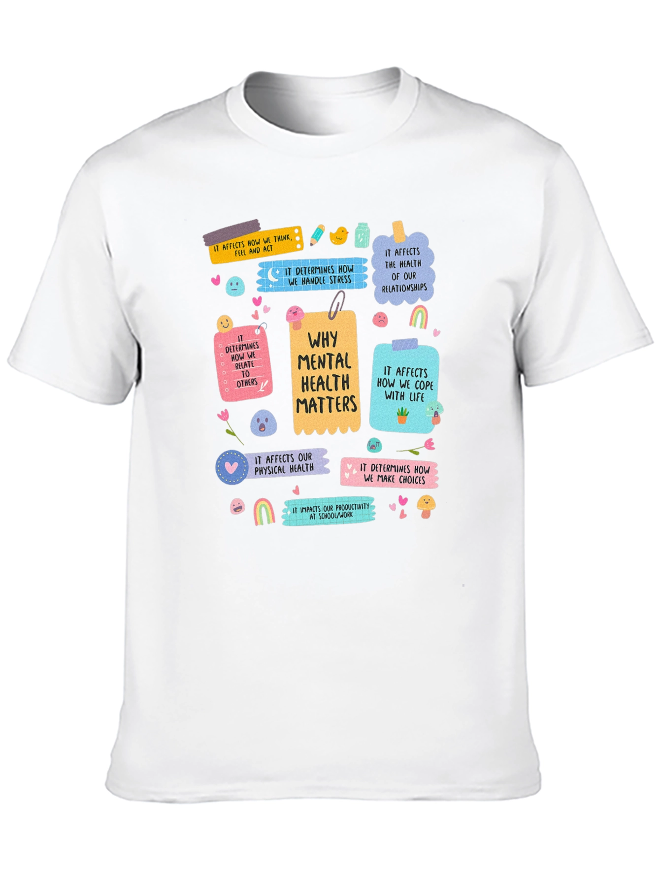 Black Mental Health Matters Graphic T-Shirt view 10