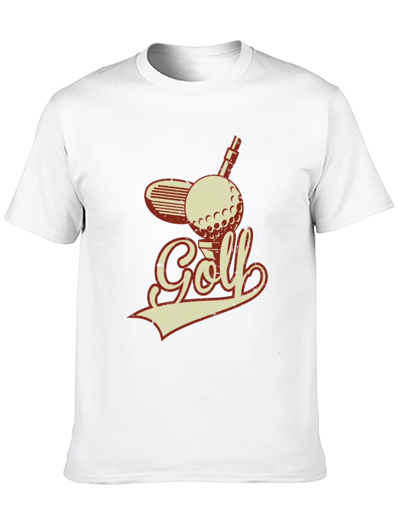 Vintage Golf T-Shirt - Retro Golf Ball and Club Design - 10