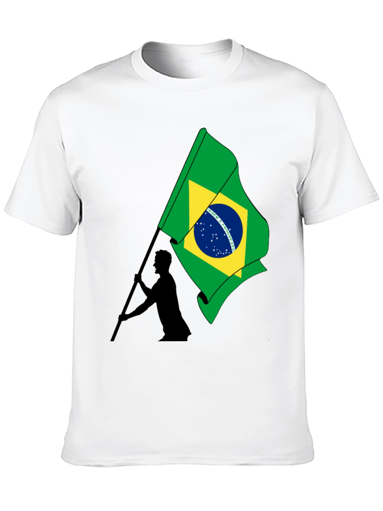 Black Brazil Flag Graphic T-Shirt - Menswear view 10