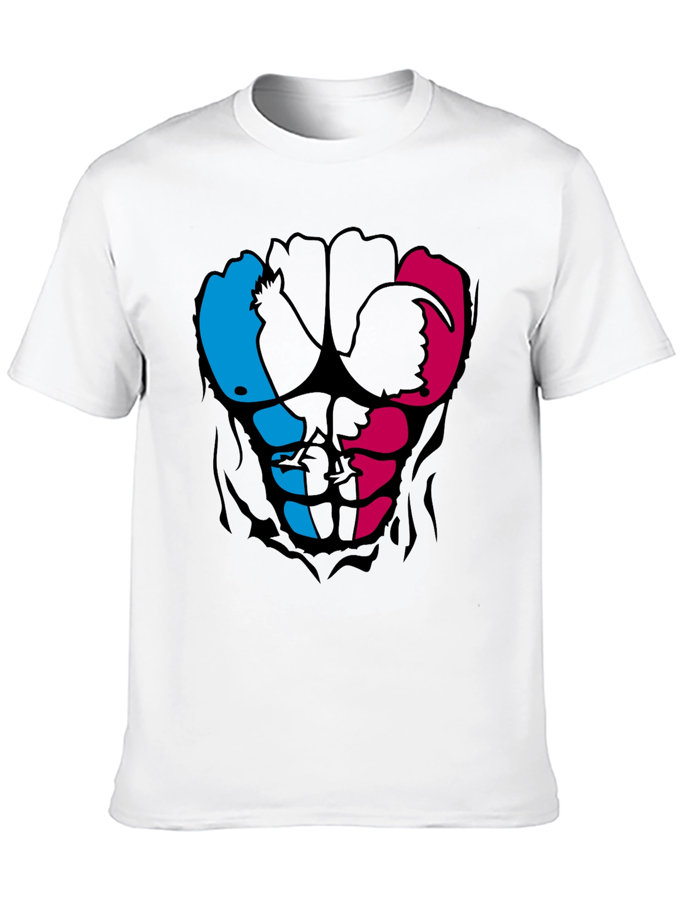 Black Rooster Abs Graphic T-Shirt - Black view 10