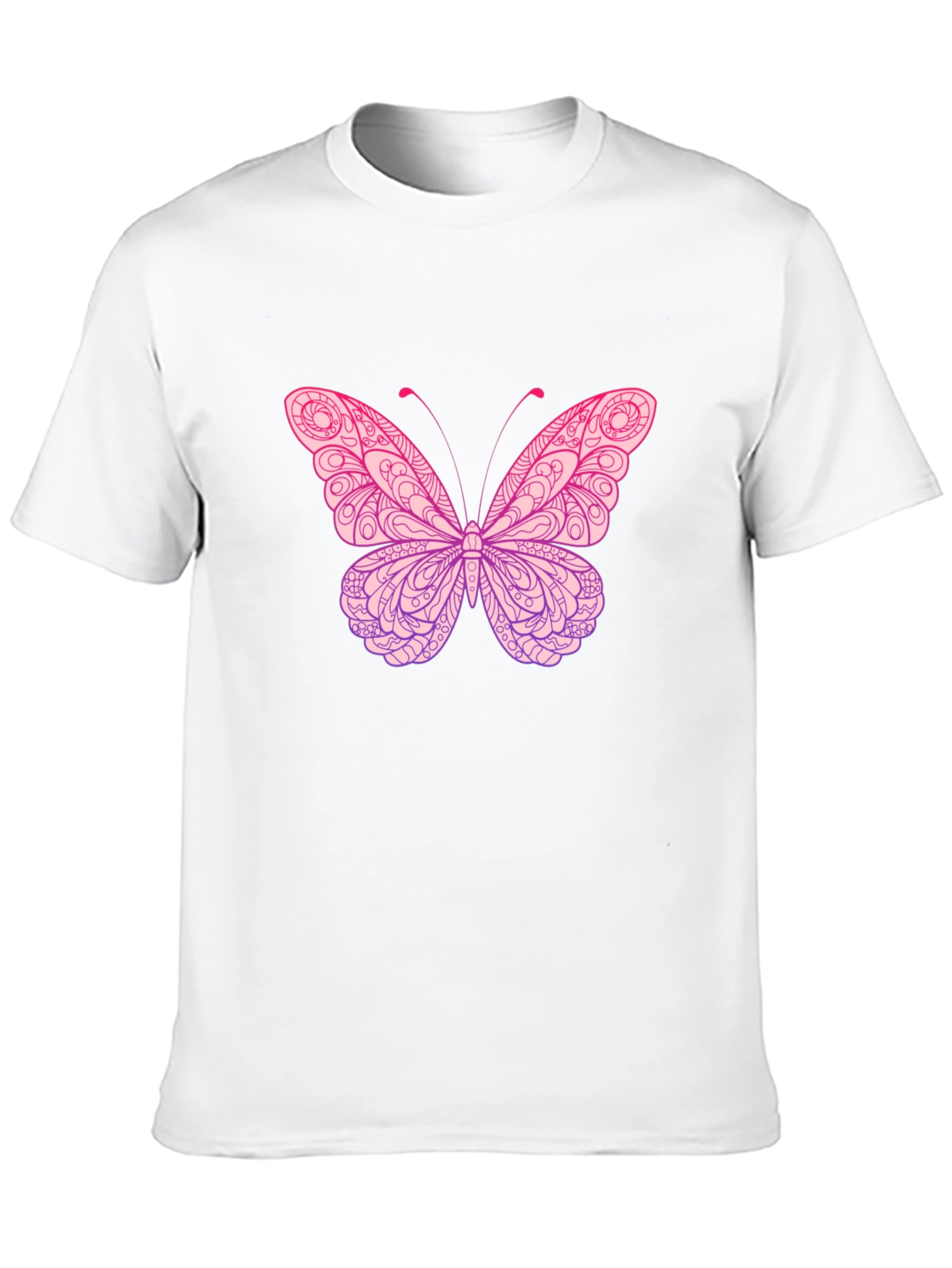 Black Butterfly Graphic Print Black T-Shirt view 10