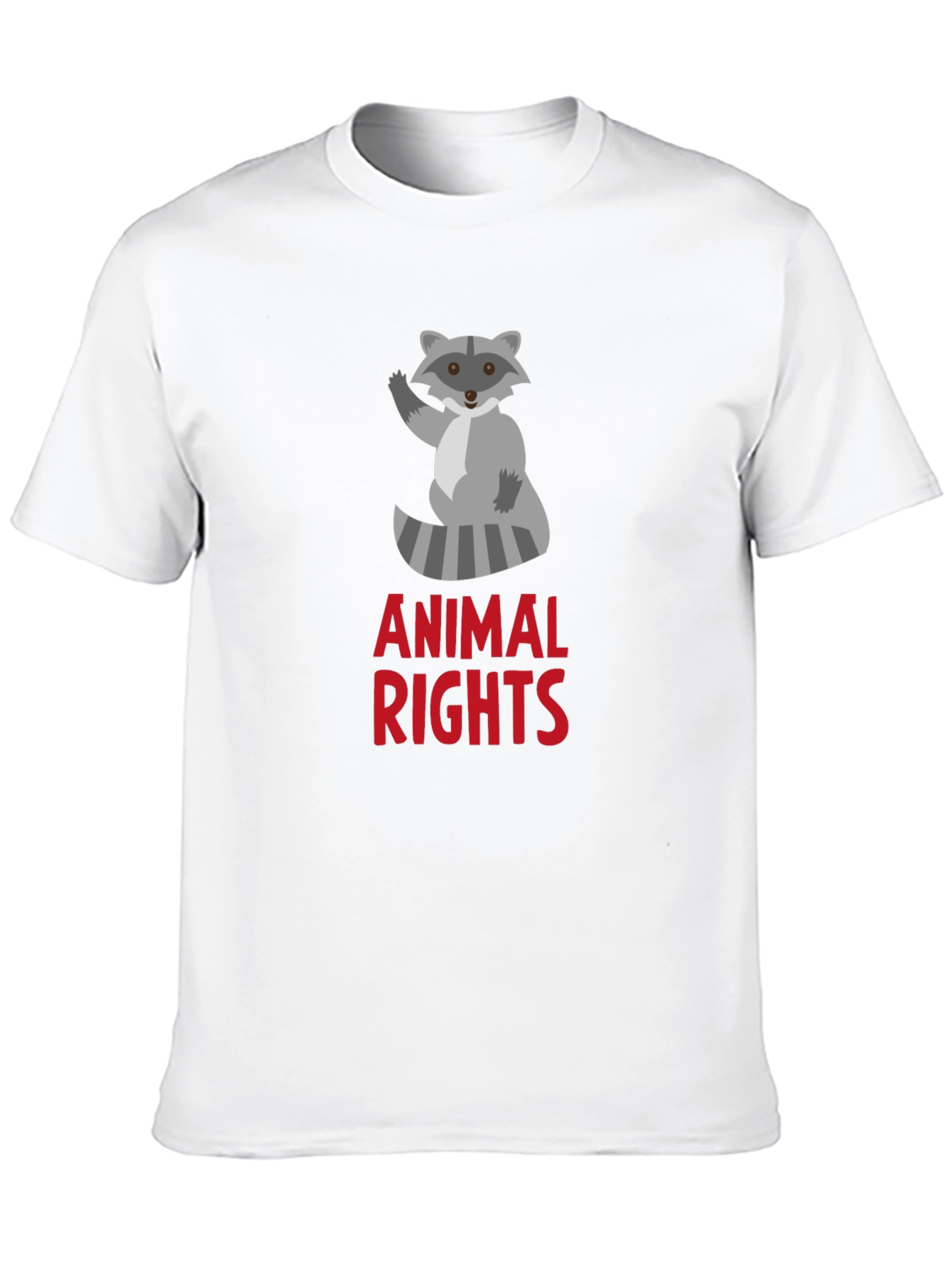Black Animal Rights Raccoon Graphic Tee view 10