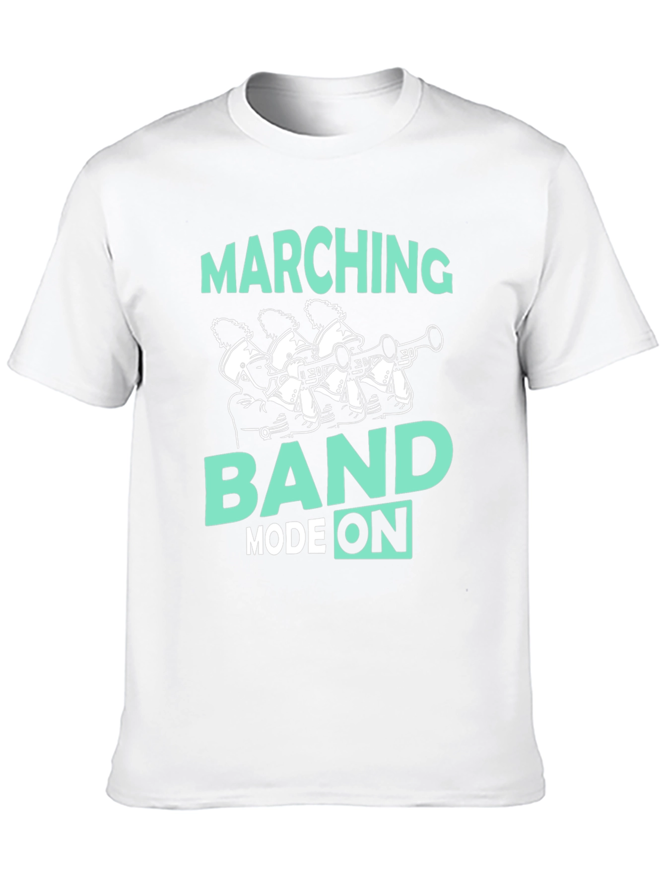 Black Marching Band Mode On T-Shirt view 10