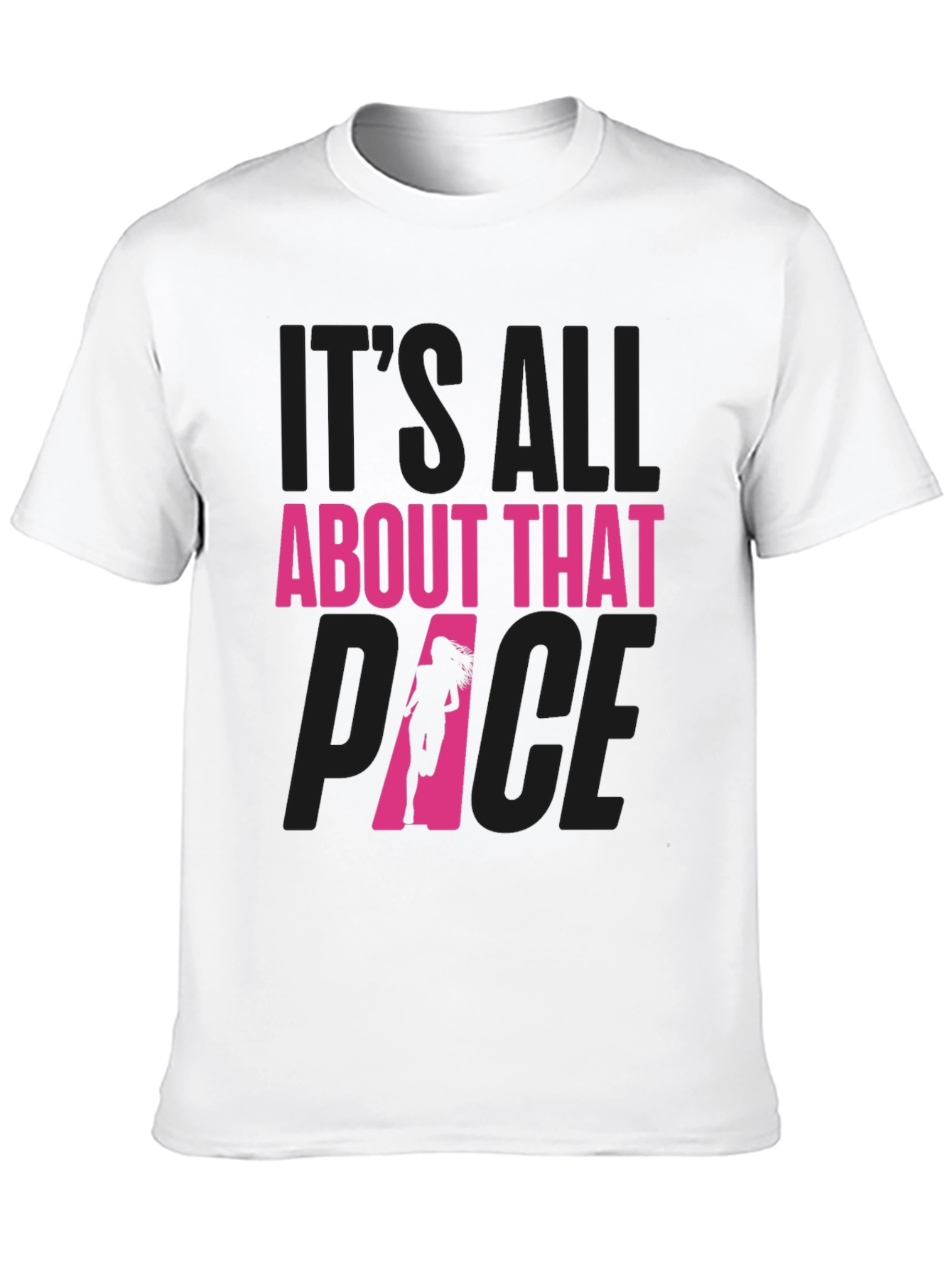 Black It's All About That Pace Running T-Shirt view 10