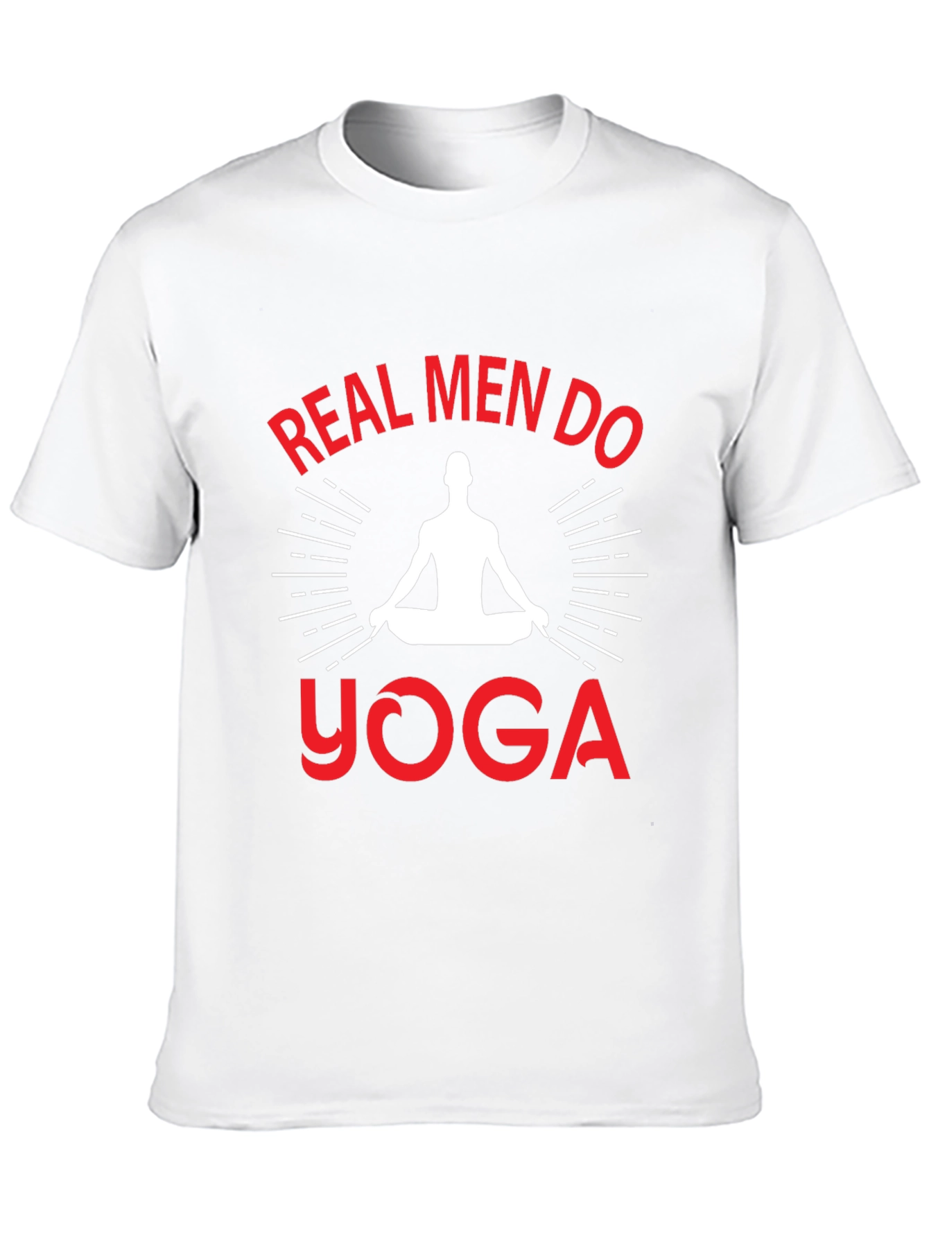 Black Real Men Do Yoga Graphic T-Shirt view 10
