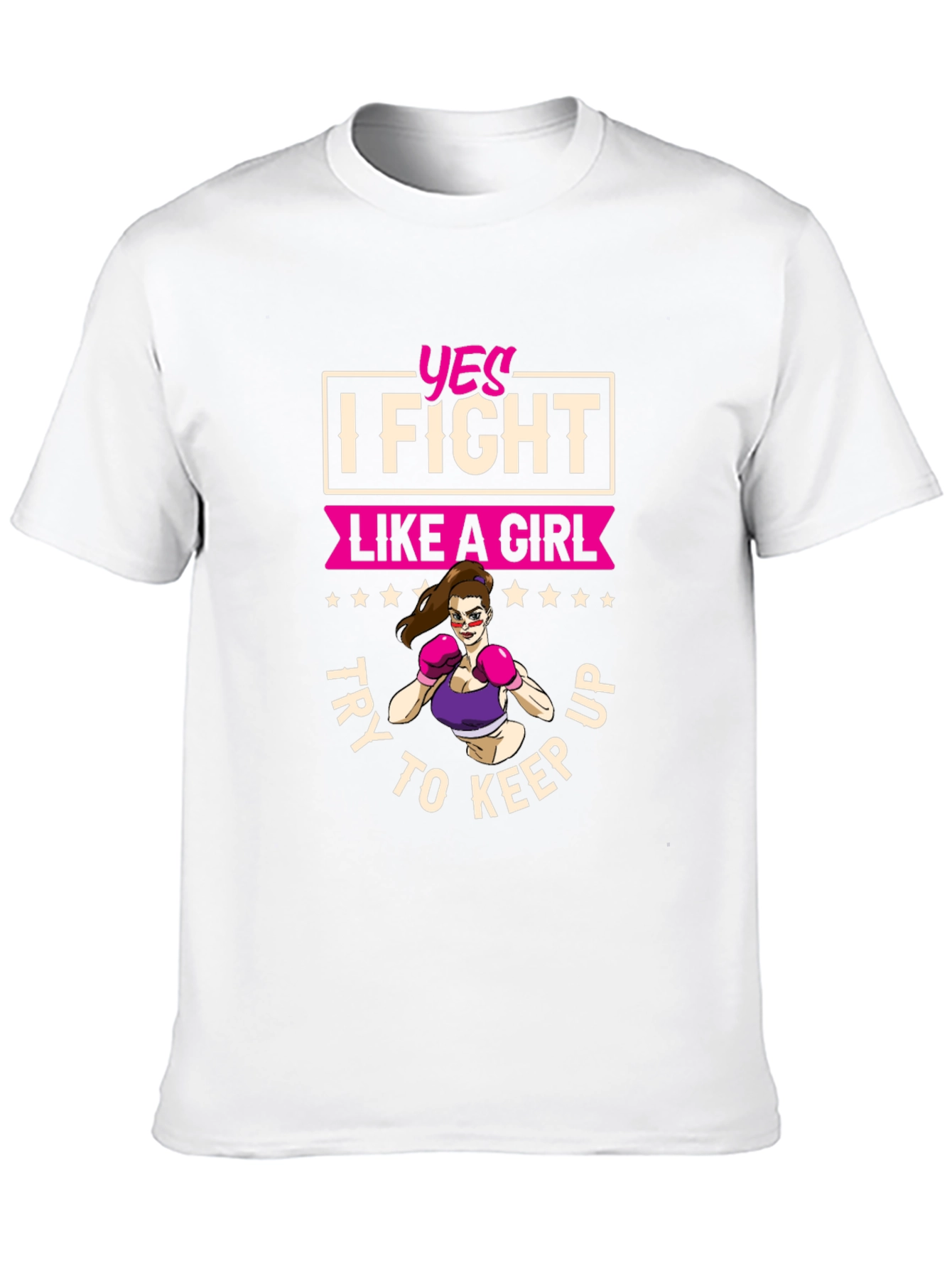 Black I Fight Like A Girl Graphic Tee view 10