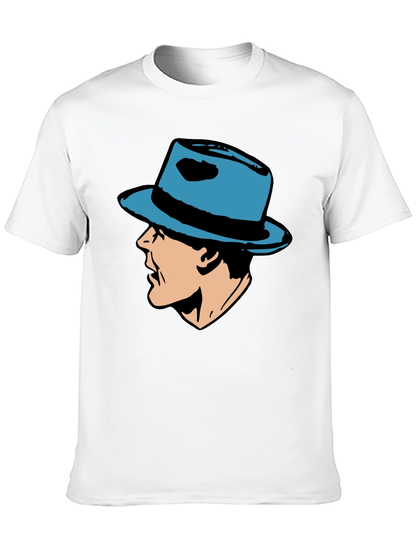 Black Retro Detective T-Shirt - Classic Comic Style Tee view 10