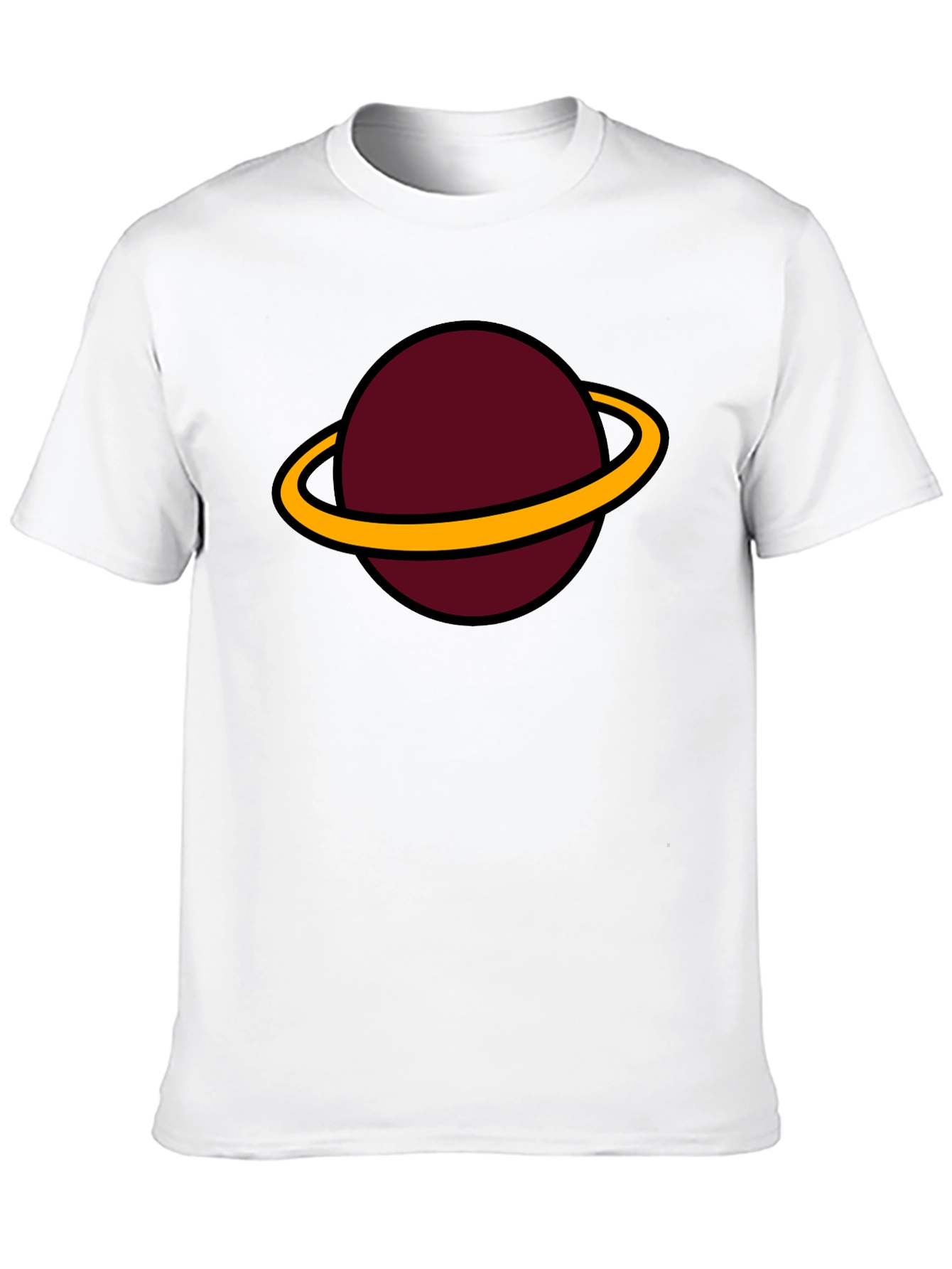Black Planet Saturn Graphic Tee - Classic Black view 10