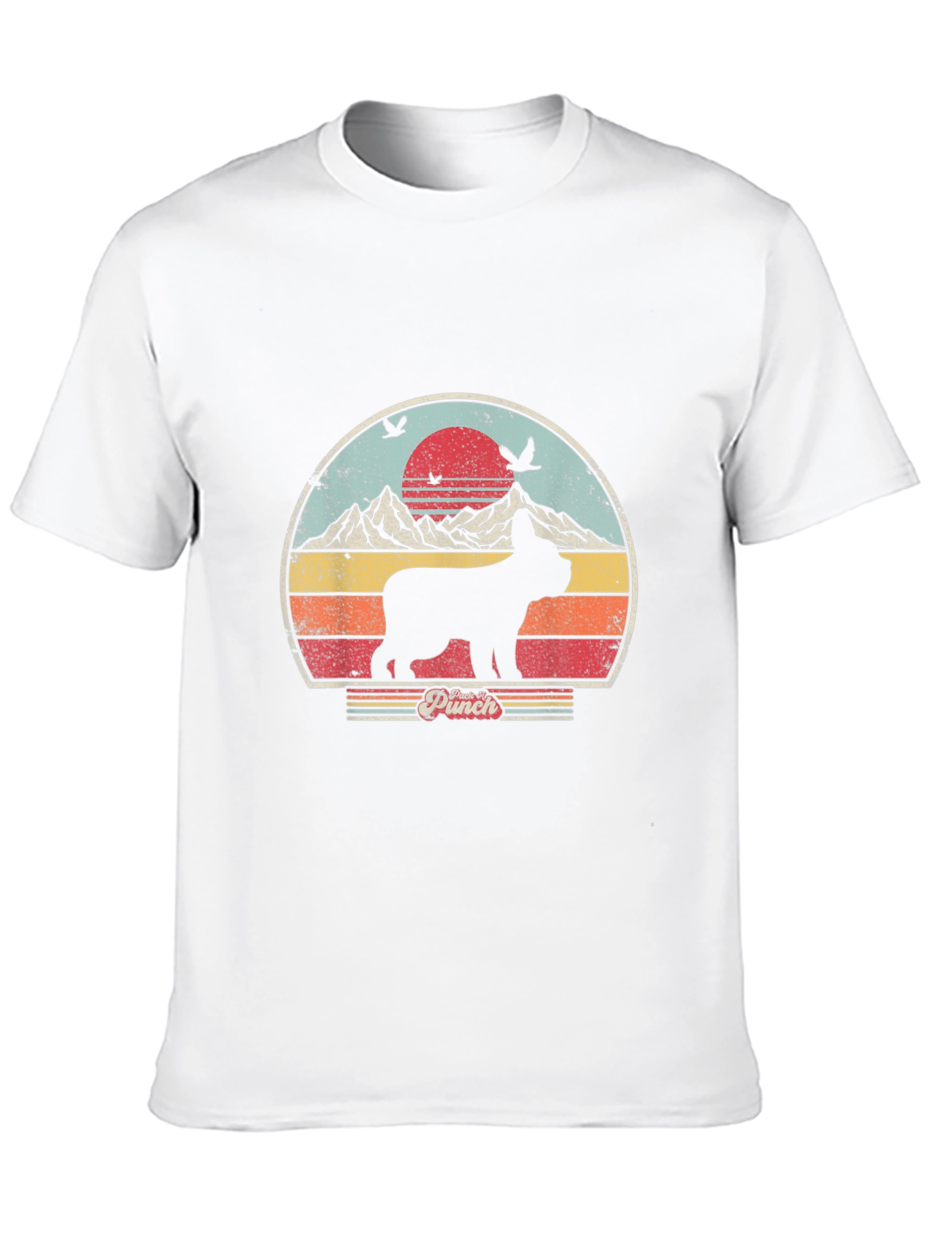 Black Retro Dog Graphic Tee - Black Cotton Blend view 10