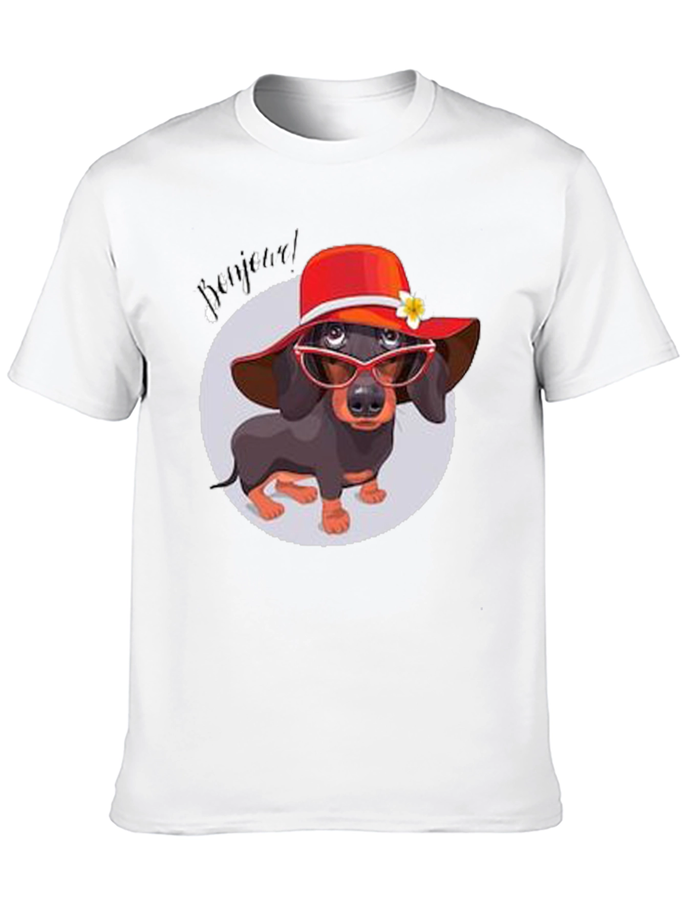 Black Dachshund in Hat T-Shirt - Funny Dog Lover Tee view 10