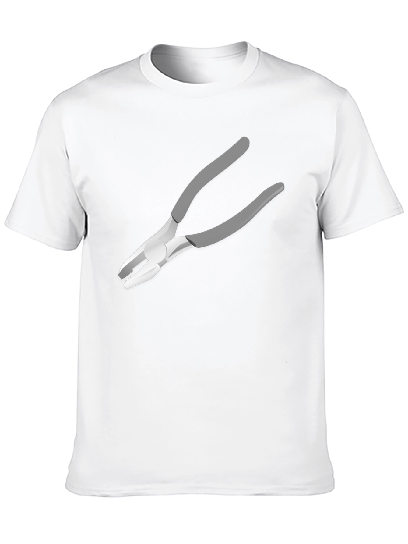 Black Novelty Pliers Graphic Black T-Shirt view 10