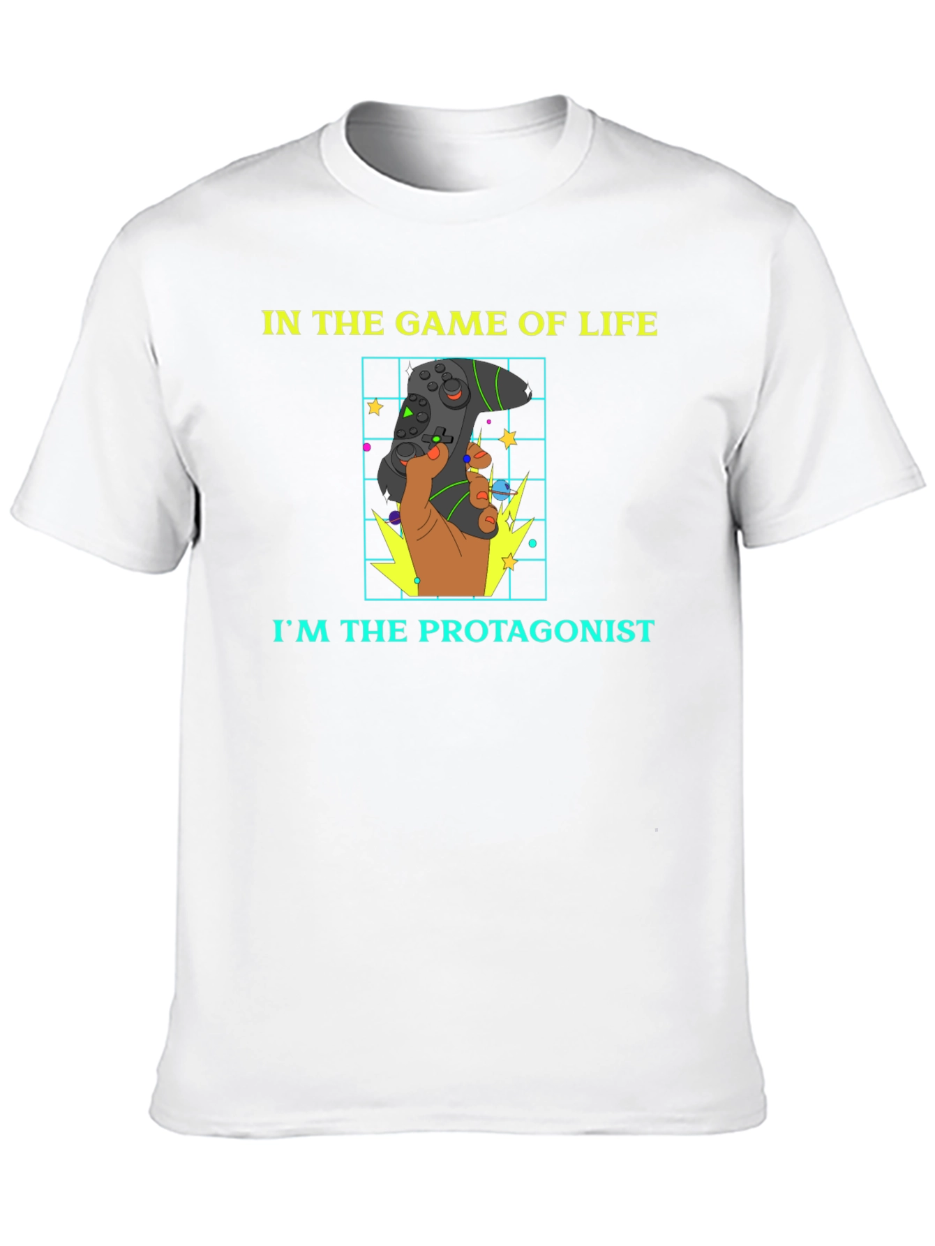 Black Gamer Life Protagonist Graphic T-Shirt view 10